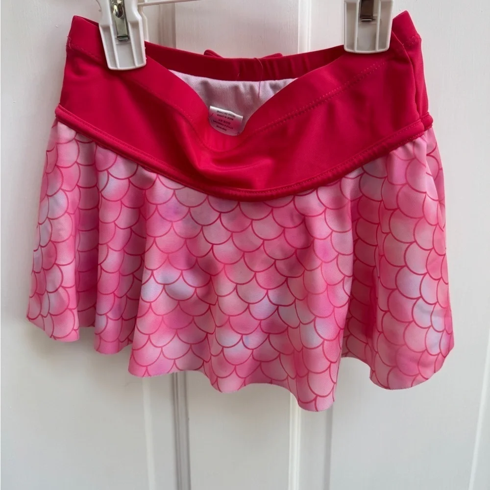 Dreamwave 3T Girls Pink Mermaid Swim Bikini Skort Bathingsuit Bottom
